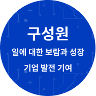 구성원 일에 대한 보람과 성장 기업 발전 기여 기업